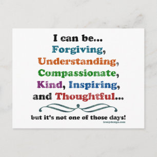 Cartão Postal Eu posso ser perdoante