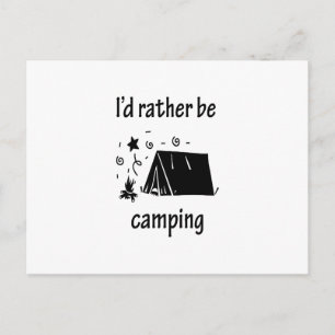 Cartão Postal Eu Preferencialmente De Acampar.