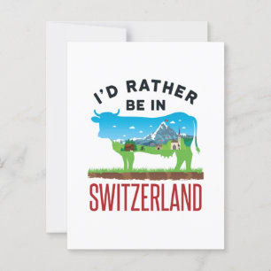 Cartão Postal Eu Preferencialmente na Suiça dos Alpes suíços de 