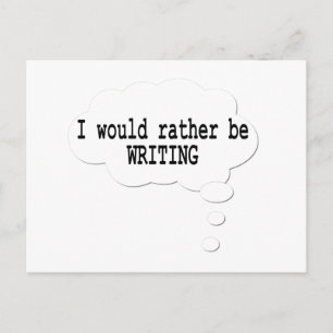 Cartão Postal Eu Preferencialmente Ser Cartão-postal Escrevendo