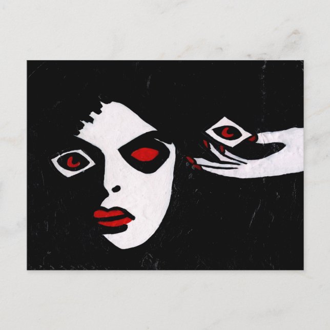 Cartão Postal Eu prever um domingo preto (Frente)