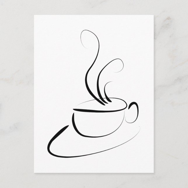 Cartão Postal Eu Quero Café (Frente)