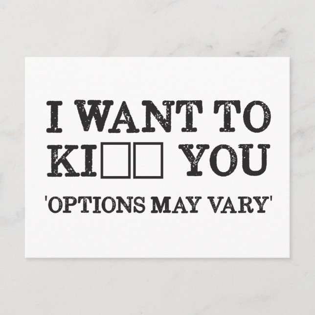 CARTÃO POSTAL EU QUERO MA_ _ VOCÊ (Frente)