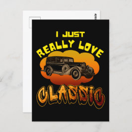 Cartão Postal eu realmente amo clássico