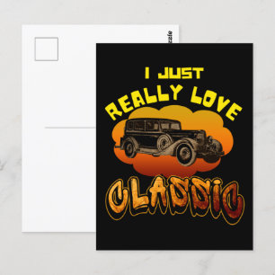 Cartão Postal eu realmente amo clássico
