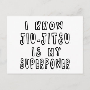 Cartão Postal Eu Sei Que Jiu-Jitsu É Meu Superpoder