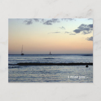 Cartão Postal eu sinto sua falta ...