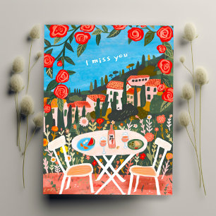 Cartão Postal Eu sinto sua falta do almoço do Countryside por du