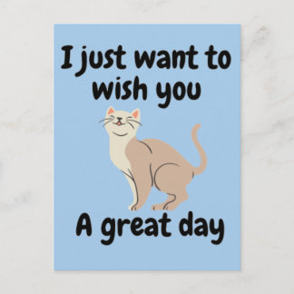 Cartão Postal Eu só quero desejar um ótimo dia