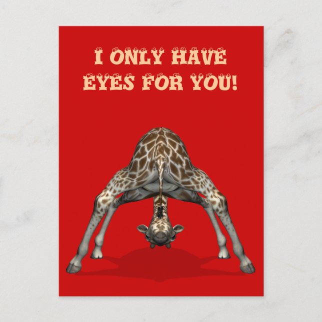 Cartão Postal Eu Só Tenho Olhos Para Você (Frente)