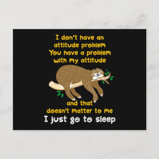 Cartão Postal Eu Só Vou Dormir Lama