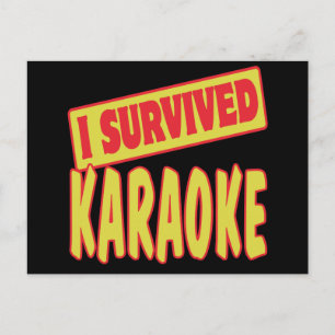 CARTÃO POSTAL EU SOBREVIVI AO KARAOKE