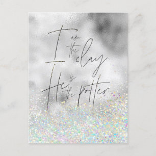 Cartão Postal Eu sou a argila; ele é o cristão-Potter