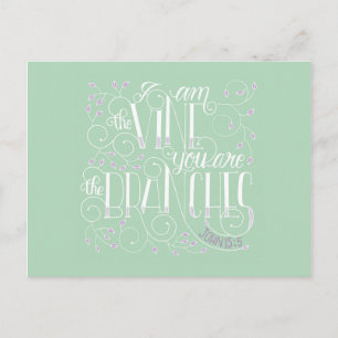 Cartão Postal Eu sou a videira. Vós sois os ramos.