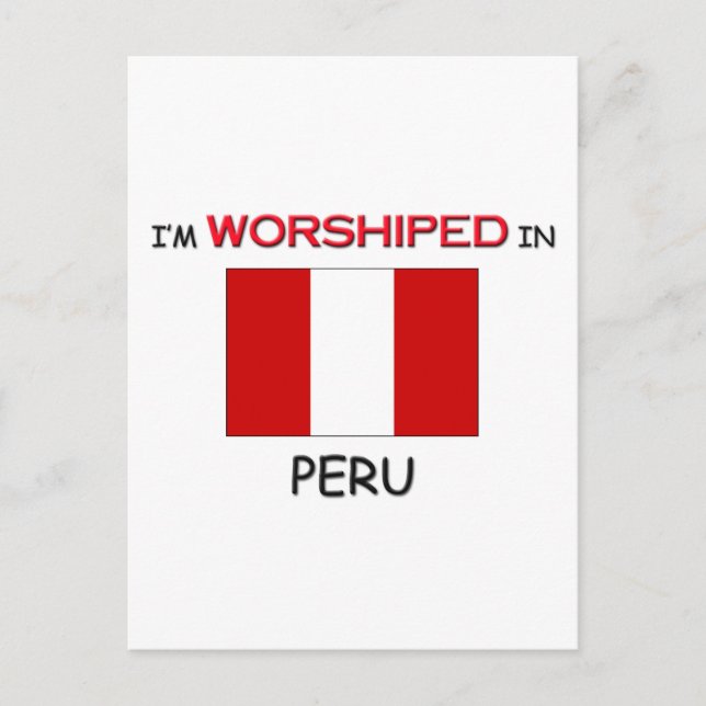 Cartão Postal Eu sou adorado em PERU (Frente)