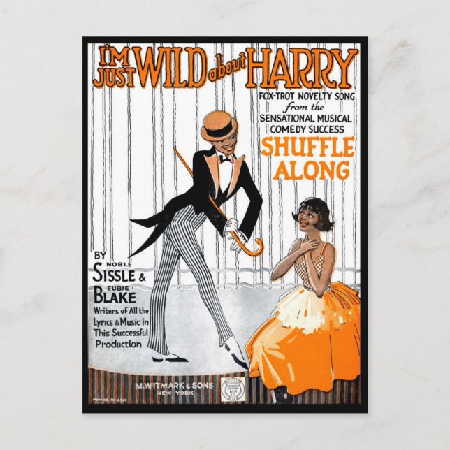 Cartão Postal Eu sou apenas selvagem sobre Harry (Frente)
