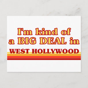 Cartão Postal Eu sou meio que um GRANDE DEAL em West Hollywood