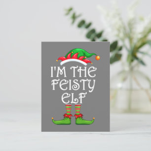Cartão Postal Eu sou o Feliz Elf Correspondente Natal do Grupo F