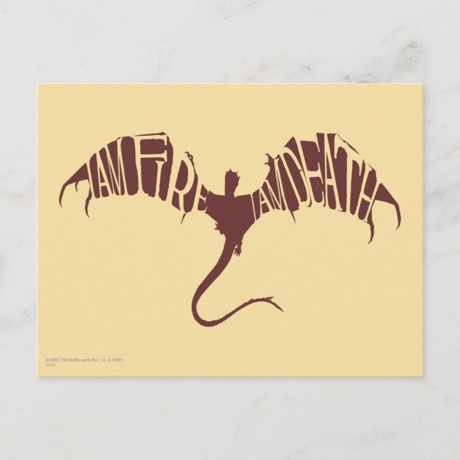 Cartão Postal Eu Sou O Fogo Eu Sou A Morte - Gráfico (Frente)