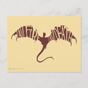 Cartão Postal Eu Sou O Fogo Eu Sou A Morte - Gráfico