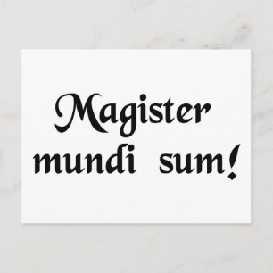 Cartão Postal Eu sou o mestre do universo!