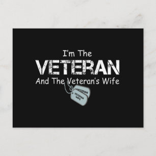 Cartão Postal Eu Sou o Veterano e a Esposa do Veterano Veteranos