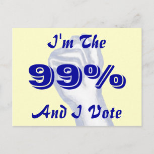 Cartão Postal Eu sou os 99%
