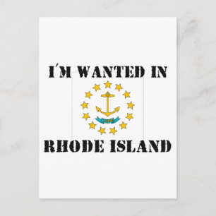 Cartão Postal Eu sou procurado em Rhode Island