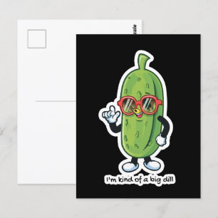 Cartão Postal Eu sou tipo um grande Dill   óculos solares para v