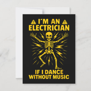 Cartão Postal Eu Sou Um Elétrico Se Eu Dançar Sem Música