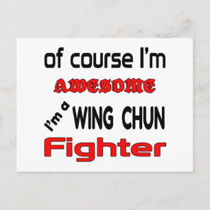 Cartão Postal Eu sou um Wing Chun Fighter