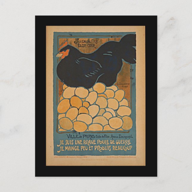 Cartão Postal Eu sou uma boa guerra (Frente)