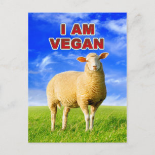 CARTÃO POSTAL EU SOU VEGAN