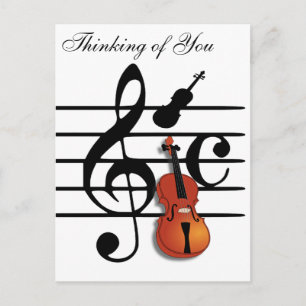 Cartão Postal Eu Sou Violino_