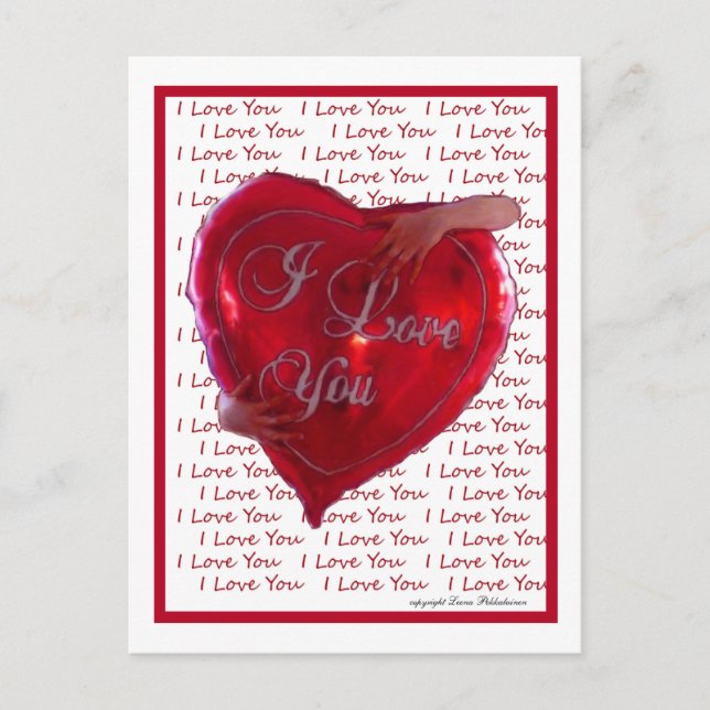 Cartão Postal Eu Te Amo (Frente)