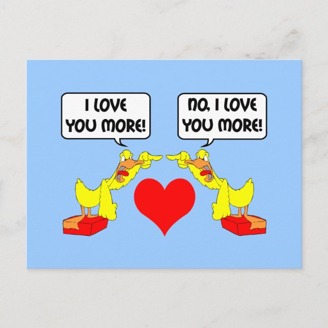 Cartão Postal Eu te amo mais (Frente)