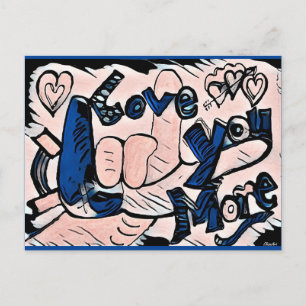 Cartão Postal Eu Te Amo Mais Contemporâneo