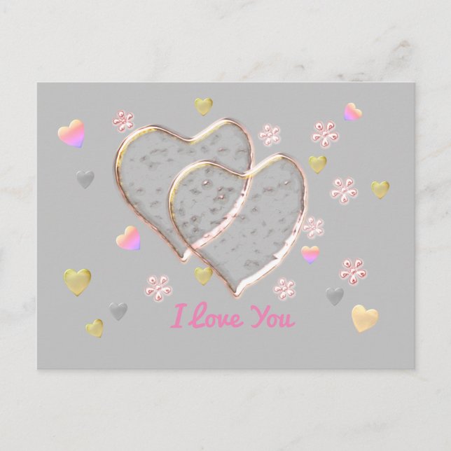 Cartão Postal Eu te amo...mais do que qualquer palavra pode dize (Frente)