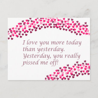Cartão Postal Eu Te Amo Mais Hoje