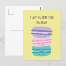 Eu te amo mais que Macarons Kawaii Pastel Cute