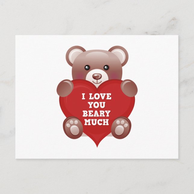 Cartão Postal Eu Te Amo Muito (Frente)