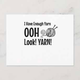 Cartão Postal Eu Tenho O Suficiente Frio Arrefecendo Crochet