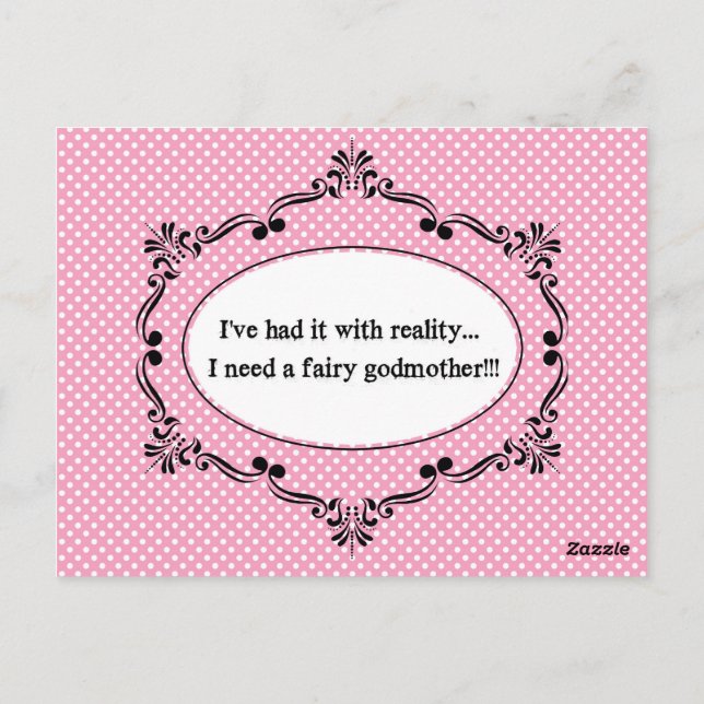 Cartão Postal Eu tive isso com a realidade (Verso)