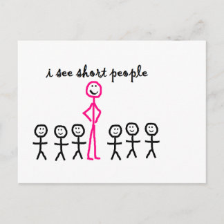 Cartão Postal Eu Vejo Pessoas Curtas