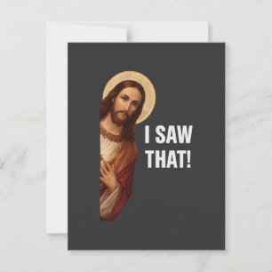 Cartão Postal Eu Vi Esse Jesus Meme