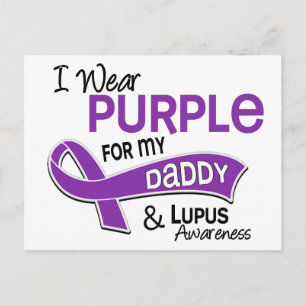 Cartão Postal Eu Visto Roxo Para O Meu Pai 42 Lupus