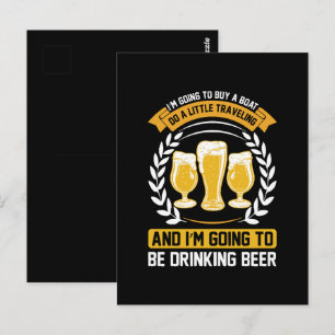 Cartão Postal Eu vou estar bebendo cerveja