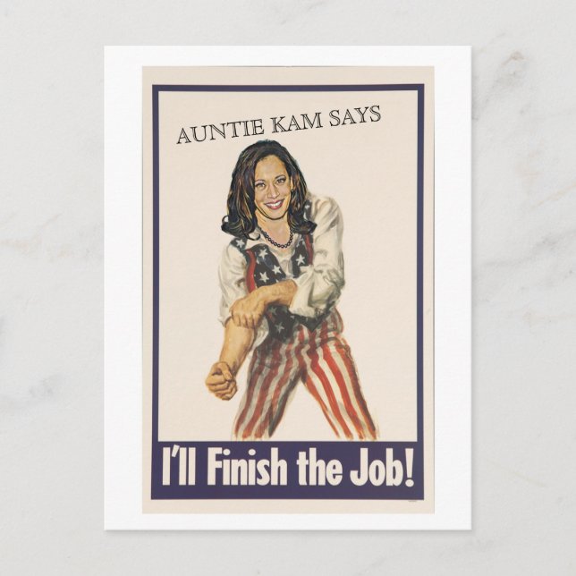 Cartão Postal Eu vou terminar o trabalho! (Frente)