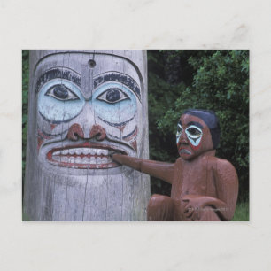 Cartão Postal EUA, Alaska, Ketchikan, Centro de Patrimônio Tote
