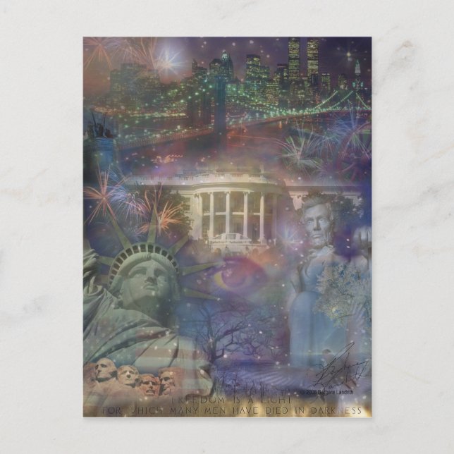 Cartão Postal EUA - América, a Bela! (Frente)